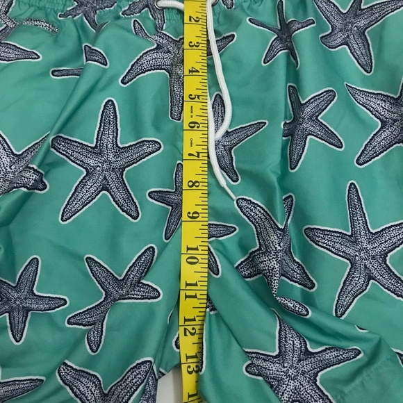 Trunks Surf & Swim Co Sano Starfish Printed Swim Shorts Size LG - Picture 9 of 12